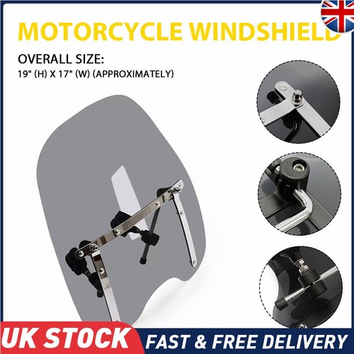 Large light smoke windshield - large,