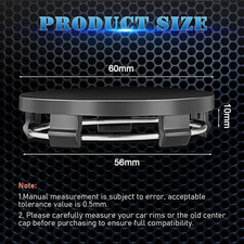 4Pcs Hub Centre Caps 60Mm