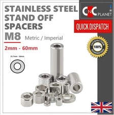 Stainless Steel Spacer Standoff spacer M8 stand off collar Round bush No thread