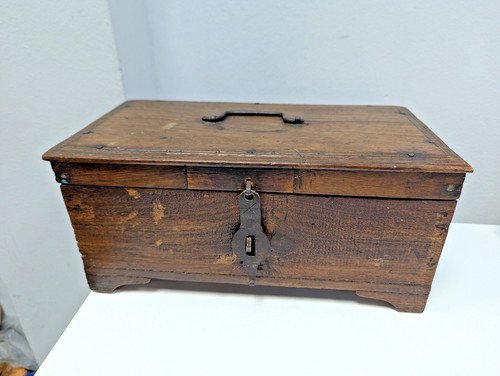 Antique wooden box 1875 - antique,