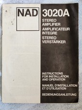 NAD 3020A Amplifier Original