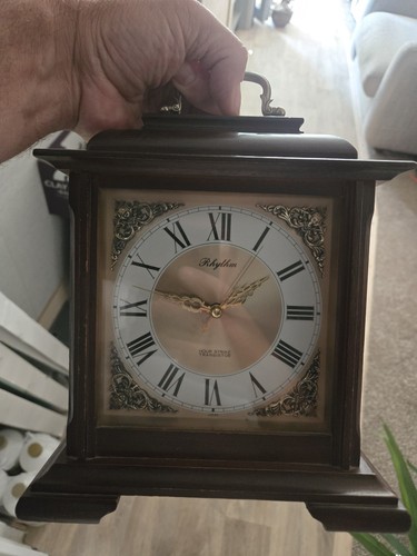 Rhythm mantel clock dual - rhythm,