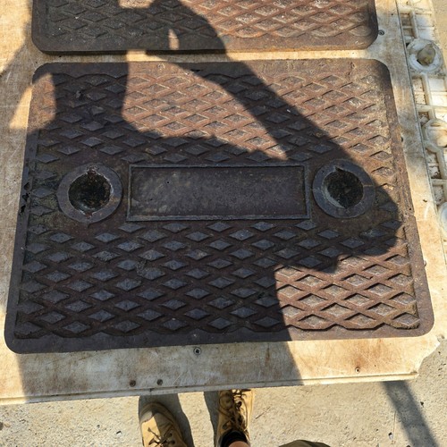 Cast iron manhole cover - cast,