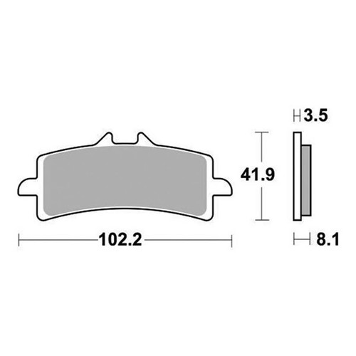 Front brake pads racing - racing, 841rst