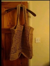 Large Straw Beach Tote  Bag