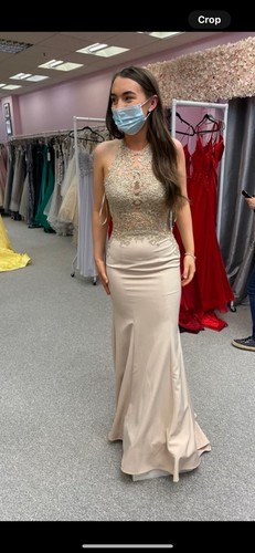 Pastiche couture nude prom - couture,