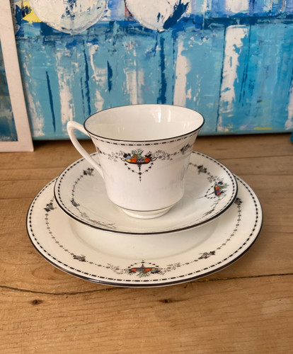 Vintage shelley china trio - vintage,