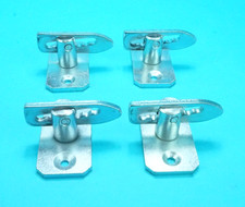 4 x Drop Lock Catch Antiluce Fastener on Base Plate - Trailer Truck Tail Gate