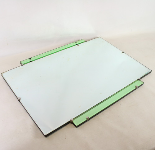 Vintage art deco - mirror, green