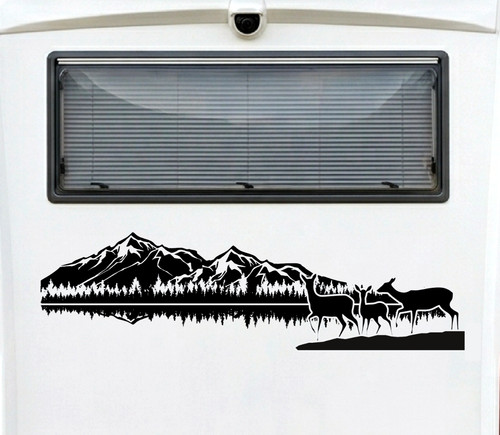 Mountain deer camper van - mountain,