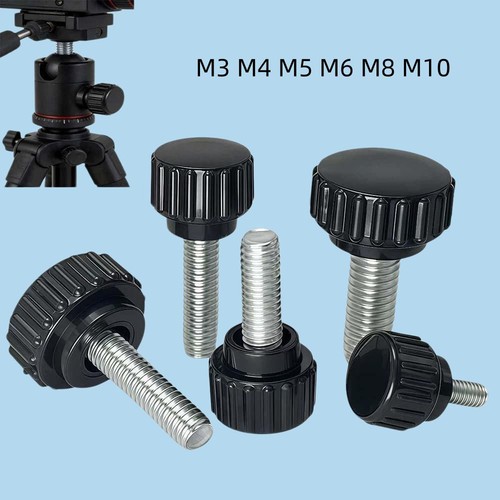 Knurled thumb screws - knurled, plastic