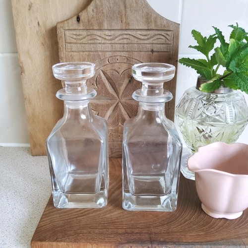 Mini square bottles - mini, glass