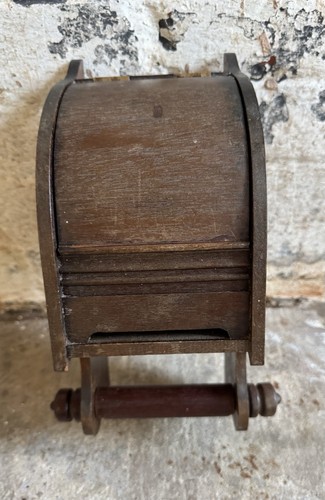Antique wooden toilet paper - antique,