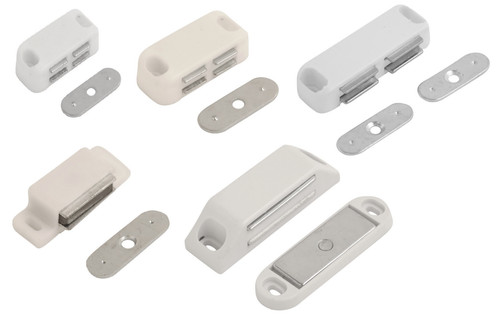 White mag catches cupboard - catches,