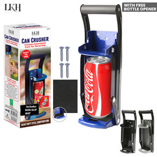 Can Crusher Large Beer Tin Bottle Opener Wall Mounted Recycling Tool 16oz 500ml