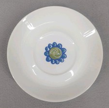 Figgjo Flint Norway Saucer Blue Tor Viking Turi Design 15cm Vintage 70s Prop 