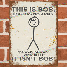 THIS IS BOB Funny Metal Signs