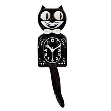 Vintage Black Cat Clock 3D