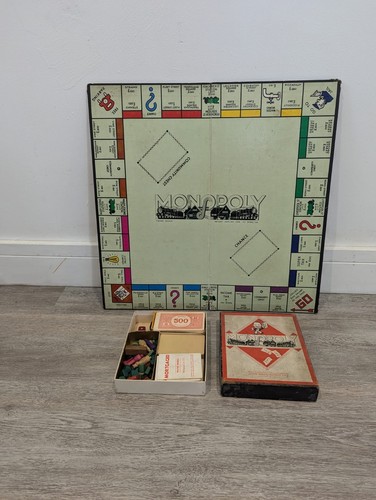 Monopoly vintage game wooden - monopoly,