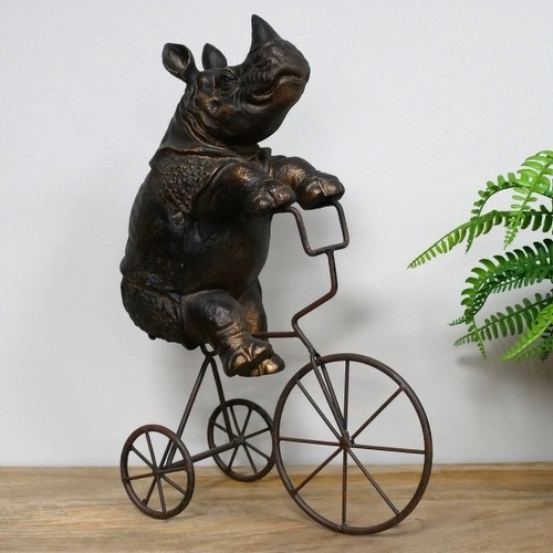Rhino tricycle ornament - on,