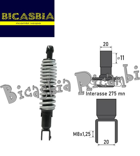 4558 rear shock absorber mbk - -,