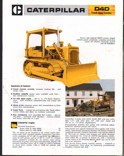 1975 caterpillar d4d - caterpillar, "d4d"