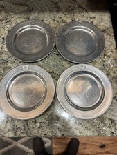 4 Wilton Armetale RWP Polished  Plough Tavern Salad Plates 8" diameter