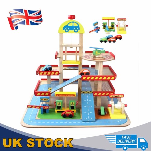 Wooden garage toy kid - wooden,