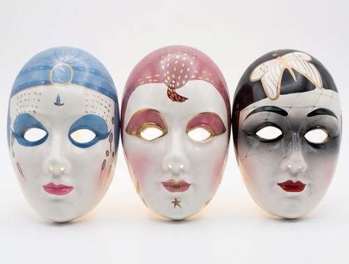 Vtg 80s ceramic - ceramic, carnival