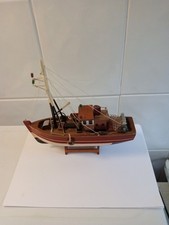 Wooden Model Fishing Boat