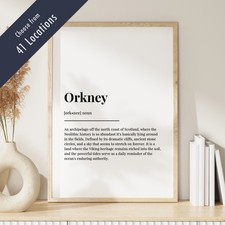 UK Landscape Definition Print