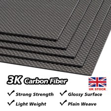 3K Full Carbon Fiber Plate Panel Sheet Board Composite Material Size 200x300mm
