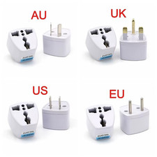 Universal Travel Adapter US UK AU to EU Plug Converter 2 Pin Europe Power Socket