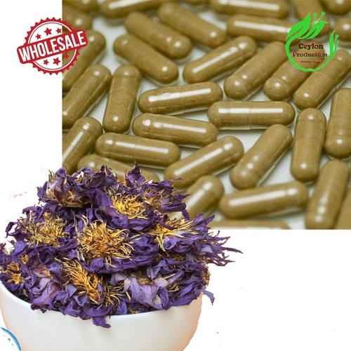Organic blue lotus flower - blue,