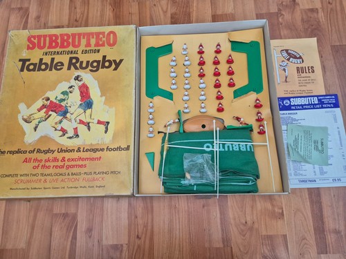 Vintage subbuteo table rugby - table,