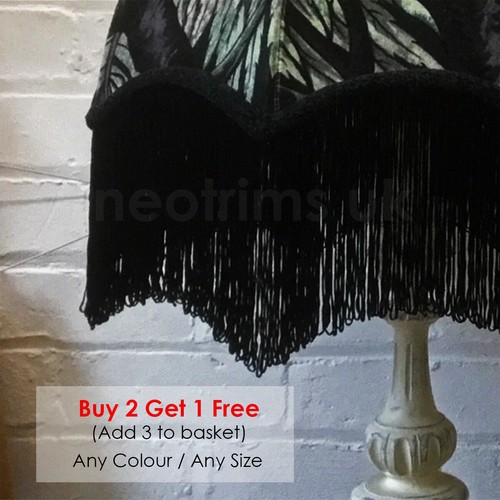 Silky loop fringe 10cm - silky, 15cm