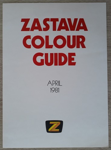 Zastava yugo colour guide - colour,