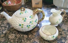 RARE ANTIQUE BELLEEK 2ND BLACK