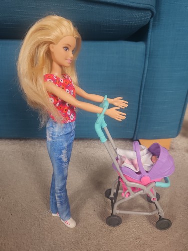 Barbie doll pushchair - barbie,