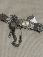 Two vintage silver cocktail