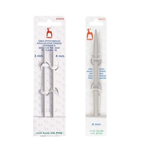 Pony straight cable stitch - cable,
