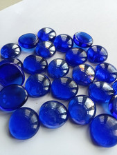100 X Decorative BLUE Glass