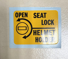 HONDA NS400R SEAT LOCK HELMET