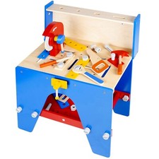 30+ Pc Kids Red & Blue Wooden
