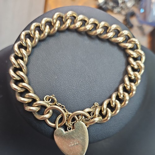 Vintage 9ct yellow gold heavy - gold,