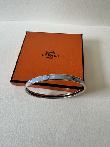 Blue silver hermes enamel - silver,