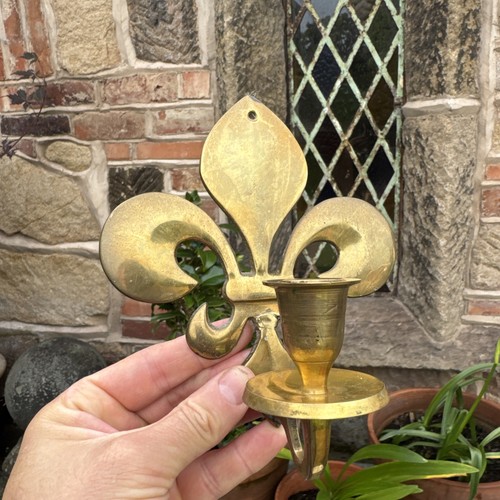 Vintage brass fleur lis - vintage, fleur-de-lis