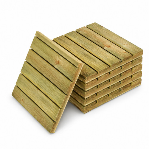 Wooden decking tiles - wooden,