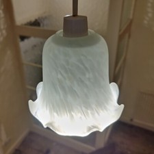 Vintage Marbled Frilly Glass