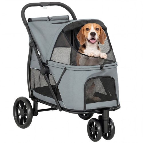 Pawhut dog stroller wheels - pawhut, stroller,
